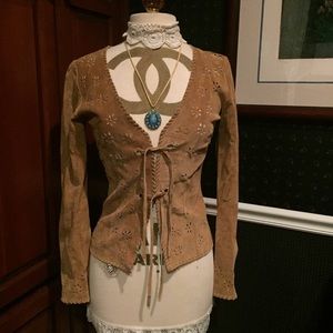 Arden B Brown Leather Jacket